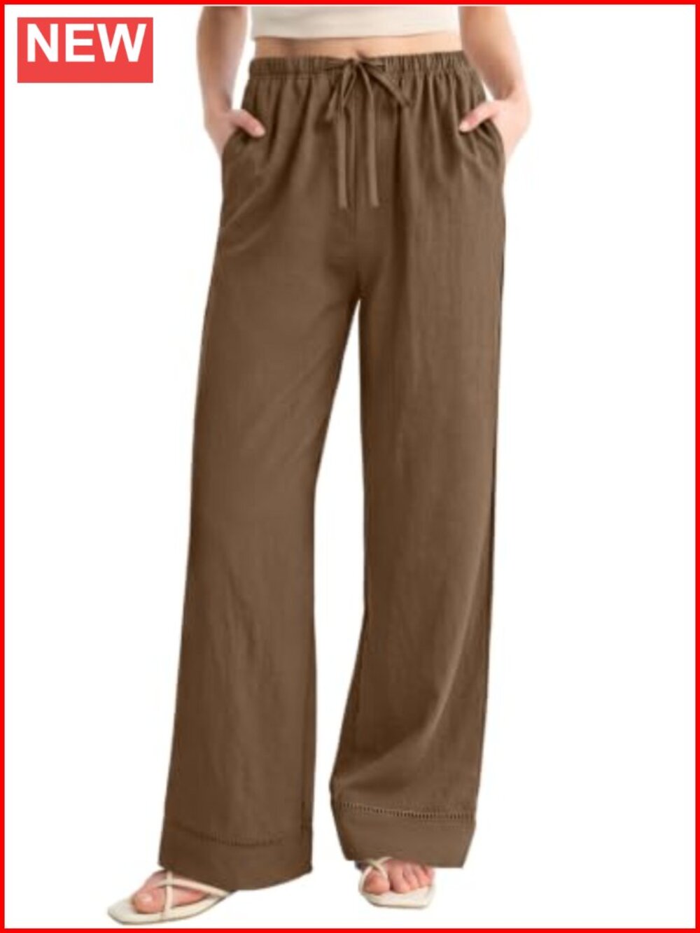 Wide Leg Pants for Women Casual Flowy Palazzo Pant with Pockets Loungewear